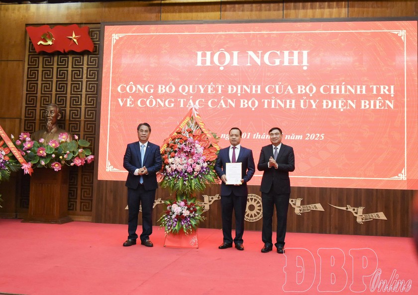 Ông Trần Tiến Dũng được điều động, chỉ định giữ chức Phó Bí thư Tỉnh ủy Điện Biên